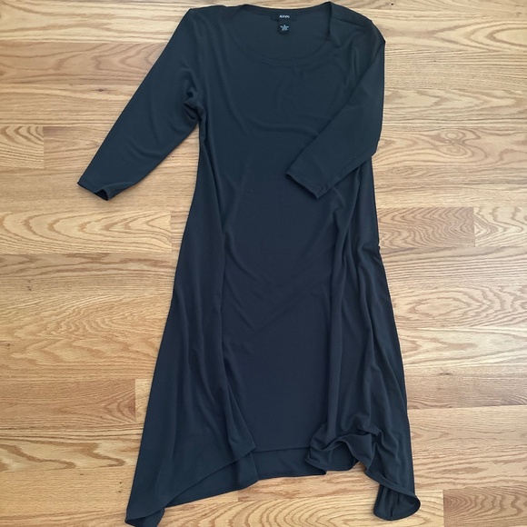 Alfani NWOT Asymmetric 3/4 Sleeve Jewel Neck Dress  (4) - Picture 5 of 13
